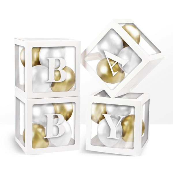 Large BABY Box & Balloon Set