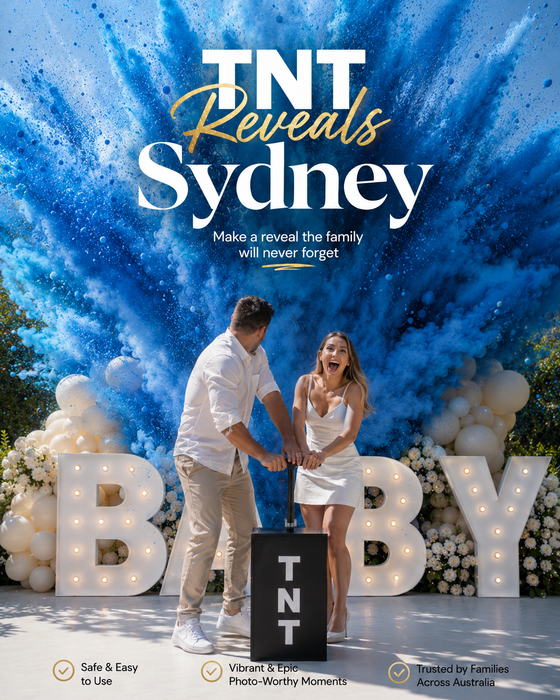 TNT Gender Reveal Sydney | Australia's #1 Self-Hire Reveal Kit