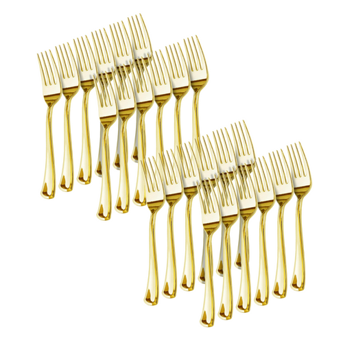 Gold Re-Usable Party Forks