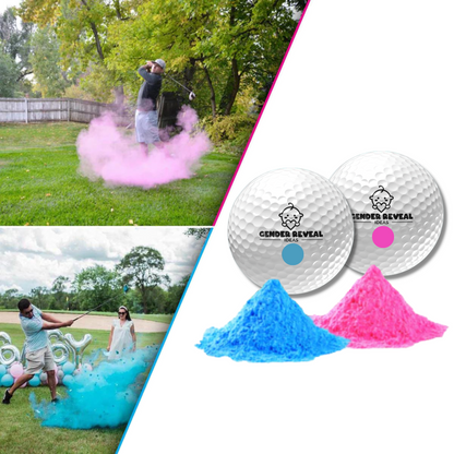 Sports Gender Reveal Golf Balls