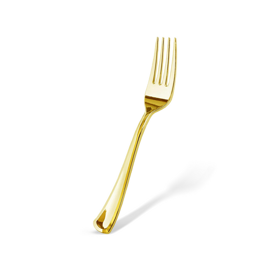Gold Re-Usable Party Forks
