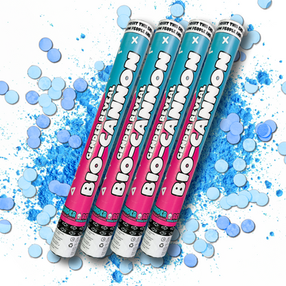 4 Pack XL BIO Confetti & Powder Cannon Bundle