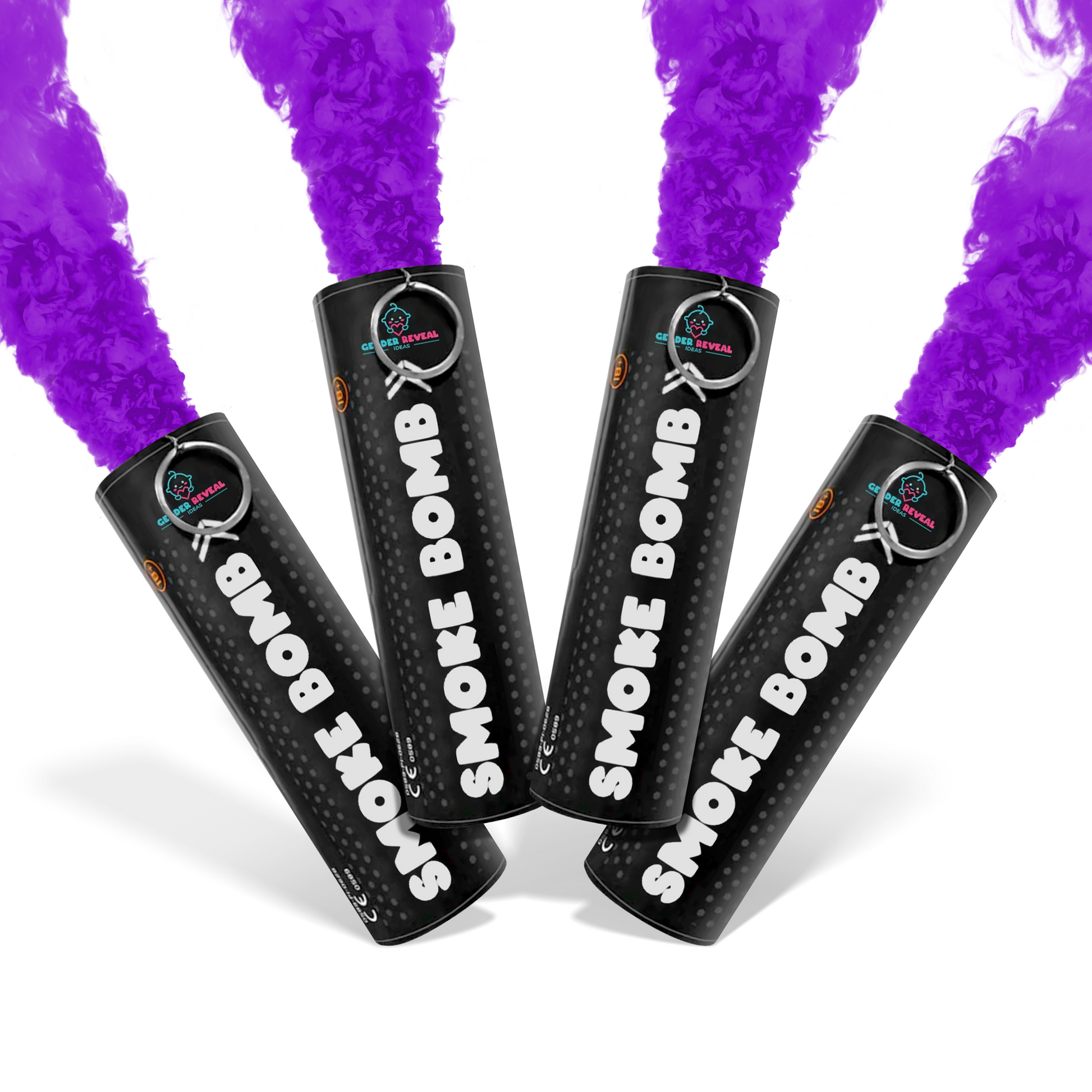 Bundle Pack Extreme Gender Reveal Smoke Bomb with vibrant purple smoke for unforgettable gender reveal celebrations.