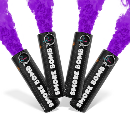 Bundle Pack Extreme Gender Reveal Smoke Bomb with vibrant purple smoke for unforgettable gender reveal celebrations.