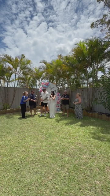 Gender reveal moment