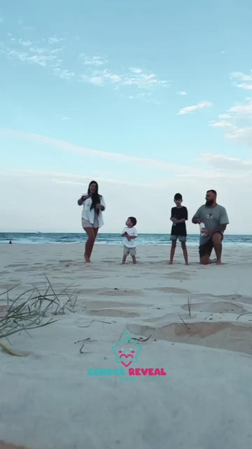Gender reveal moment