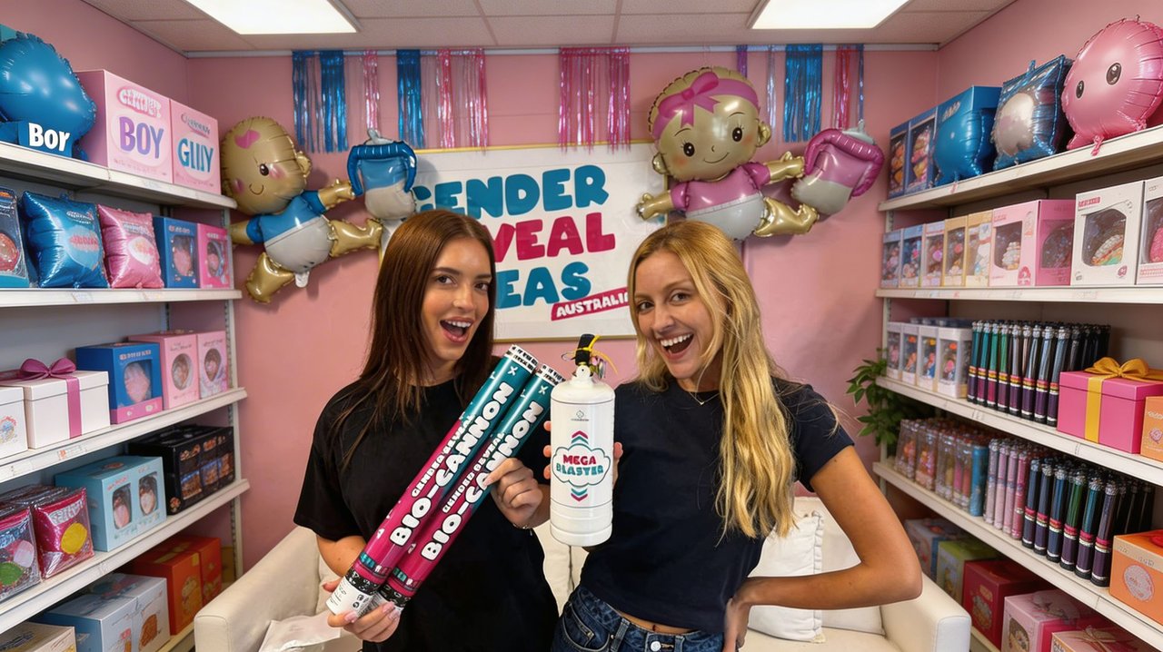Happy customers at the Gender Reveal Ideas Gold Coast store