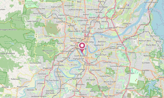 Map of Brisbane delivery area